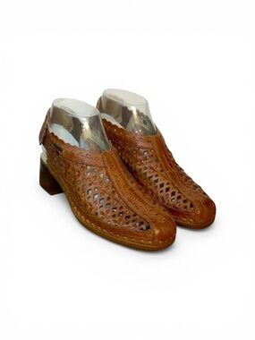 Pikolinos Brown Leather Sling back shoes